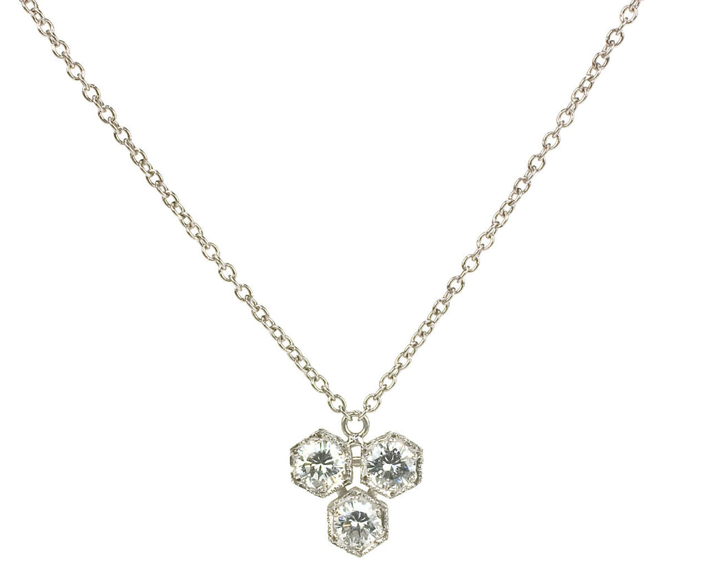 Octagonal Diamond Necklace zoom 1