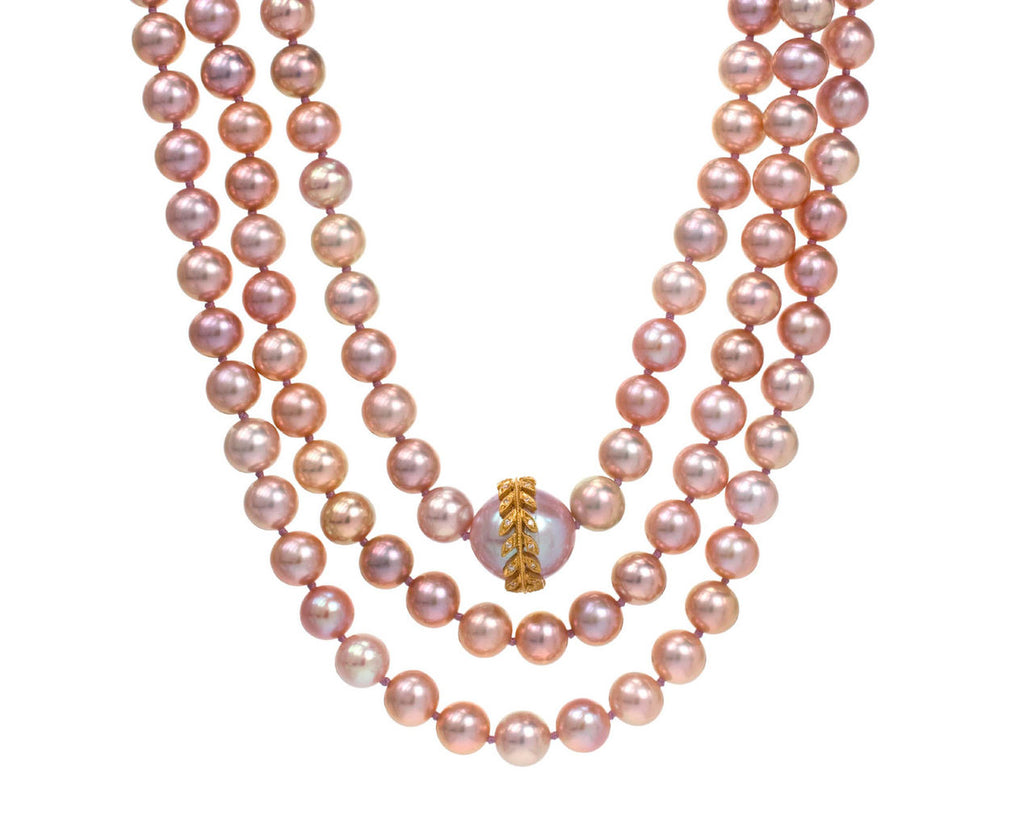Pink South Sea Pearl Long Strand zoom 1