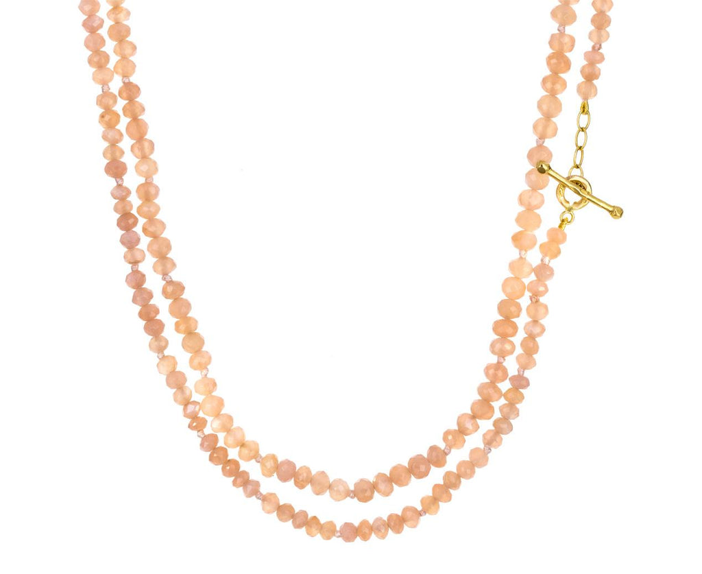 Peach Moonstone Bead Necklace zoom 1_cathy_waterman_gold_moonstone_bead_necklace