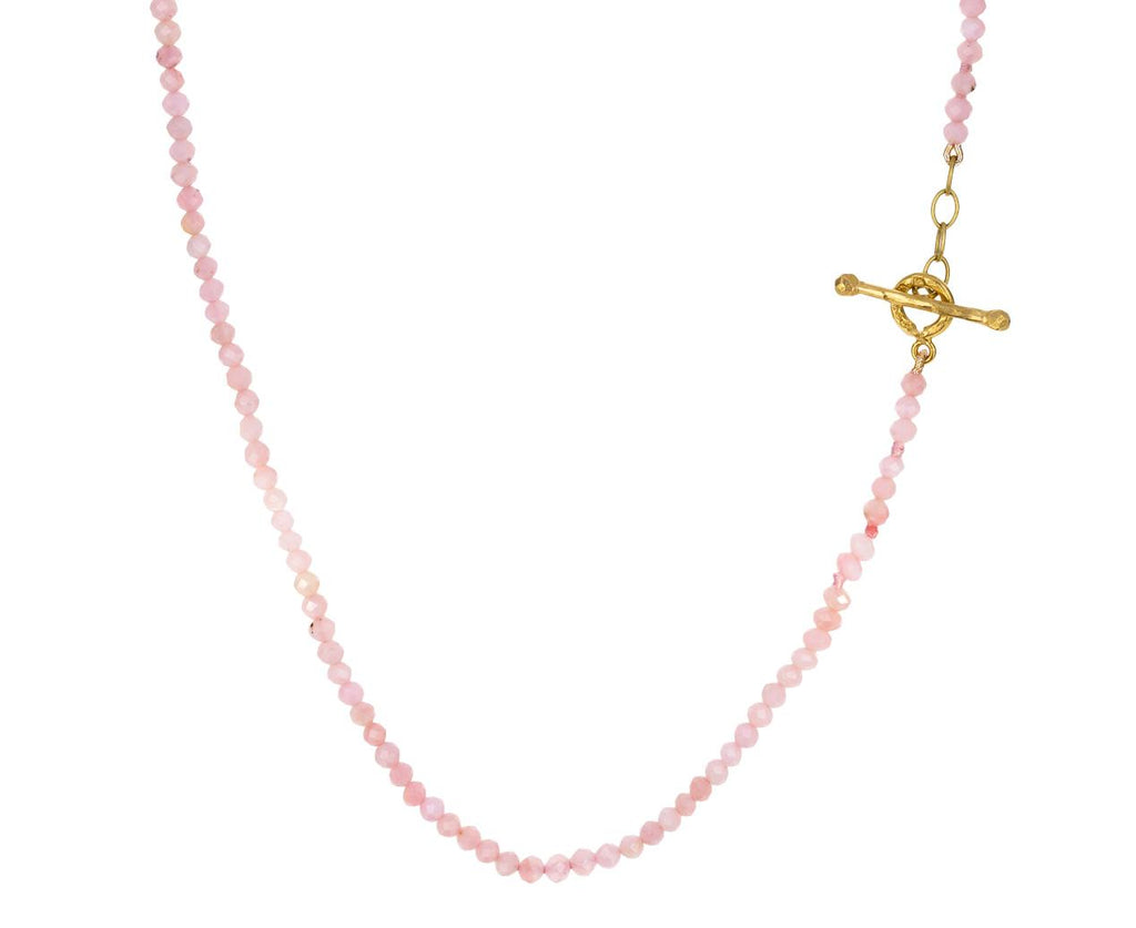 Pink Opal Bead Necklace zoom 1_cathy_waterman_gold_pink_opal_bead_necklace