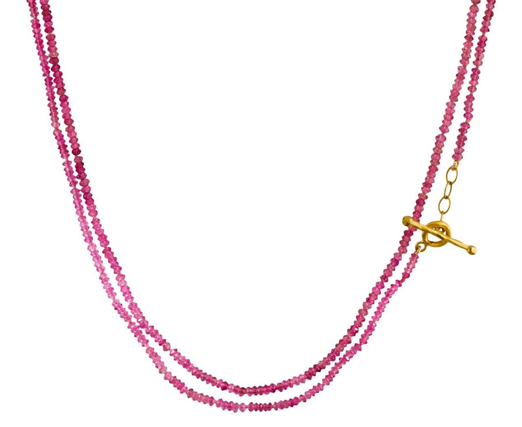 Pink Tourmaline Bead Necklace zoom 1-cathy-waterman-necklace