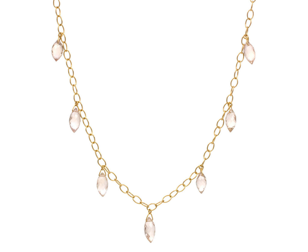 Nude Citrine Fringe Necklace zoom 1