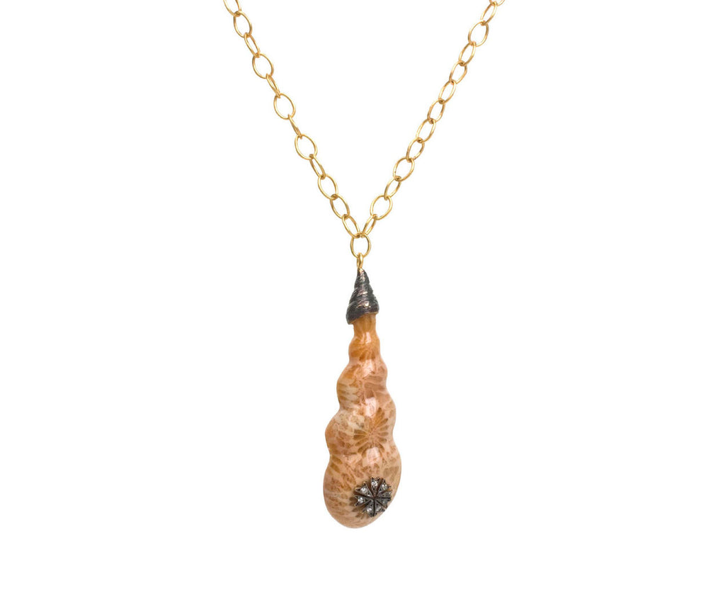Fossilized Coral Appliqu� Necklace zoom 1