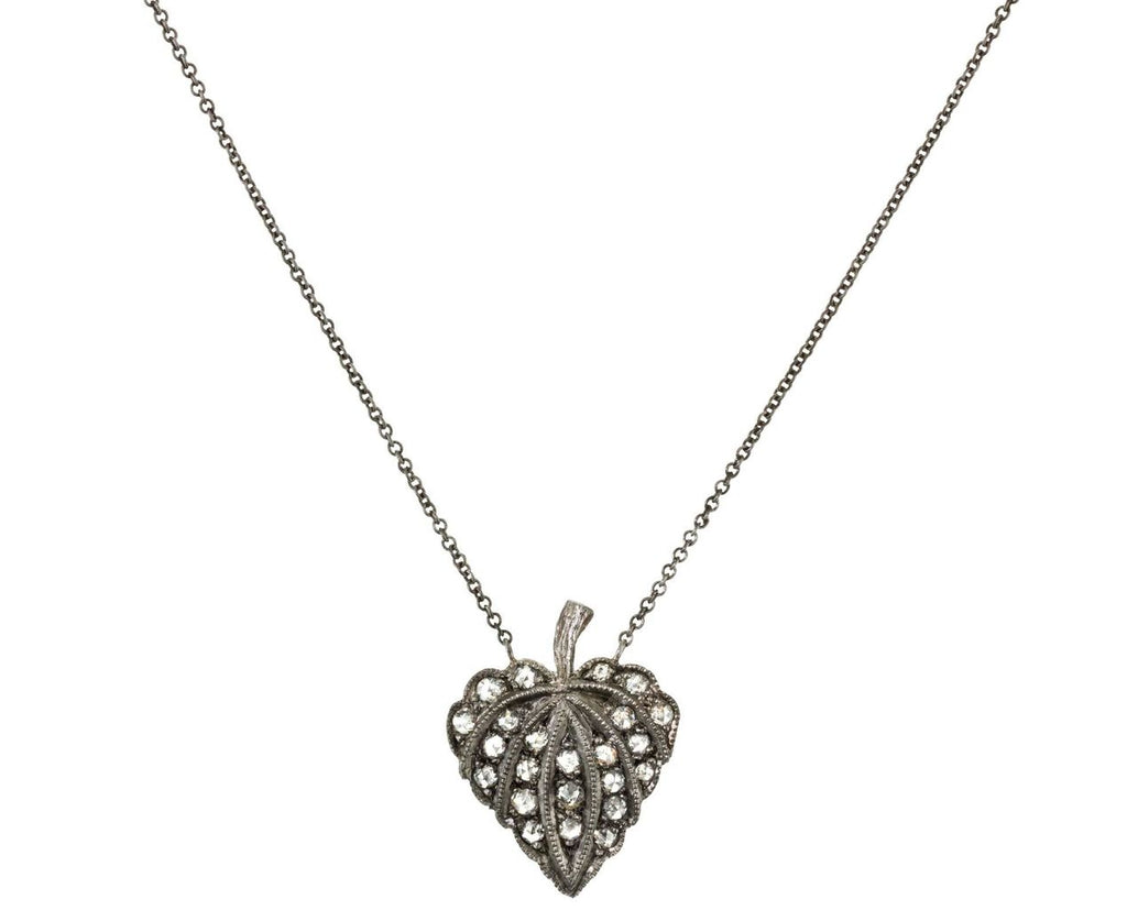 Platinum Leaf Necklace zoom 1