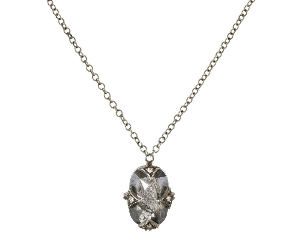 Rustic Diamond Pendant Necklace zoom 1_cathy_waterman_platinum_rustic_diamond_necklace