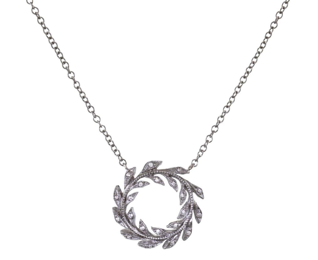 Diamond Wheat Wreath Necklace zoom 1-cathy-waterman-necklace