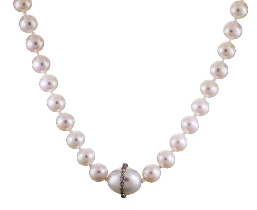 Freshwater Pearl Strand with Diamond Marquis Overlay zoom 1_cathy_waterman_necklace