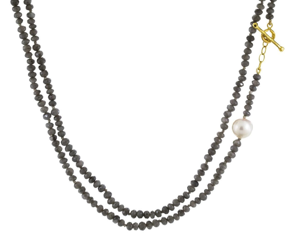 Gray Quartz and Pearl Bead Necklace zoom 1_cathy_waterman_gold_pearl_quartz_bead_necklace