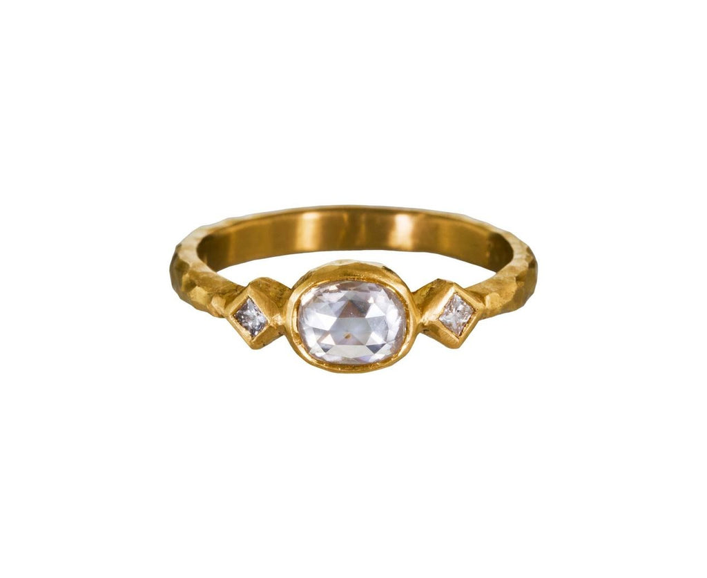 Gray Moghul Diamond Hammered Solitaire zoom 1