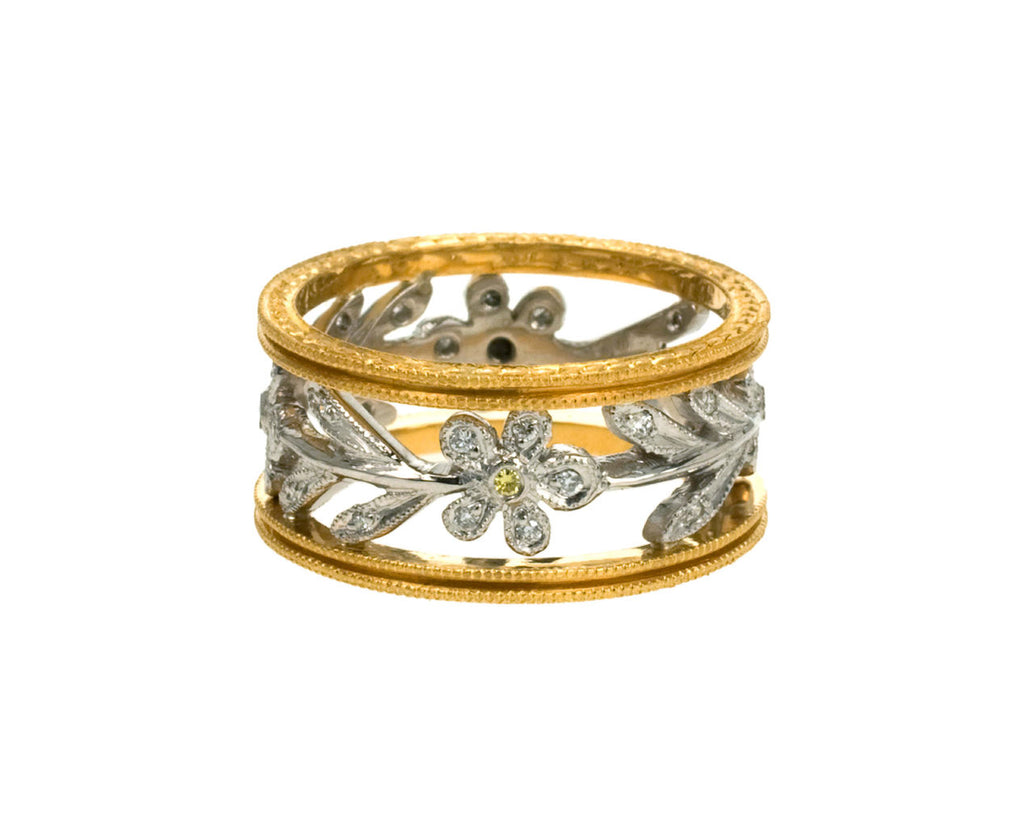 Double Milgrain Flower Band zoom 1