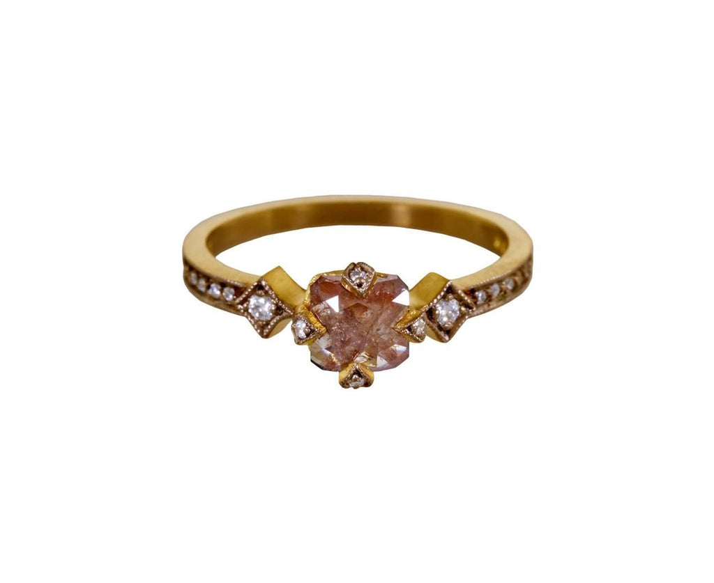 Rustic Diamond Antique Prong Solitaire zoom 1-cathy-waterman-ring