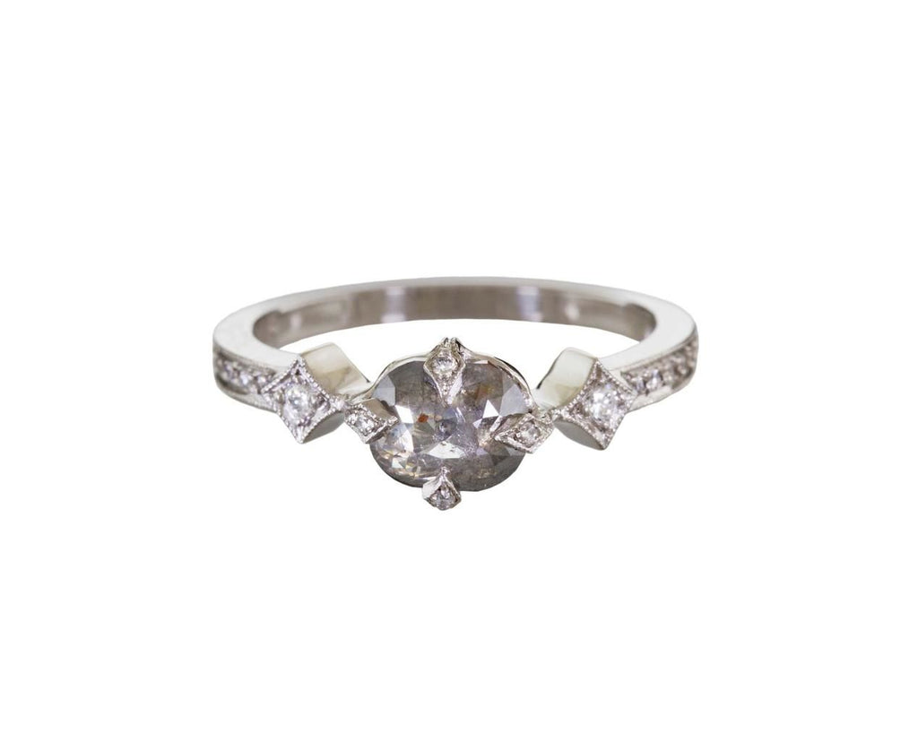 Rustic Diamond Antique Prong Solitaire zoom 1-cathy-waterman-ring