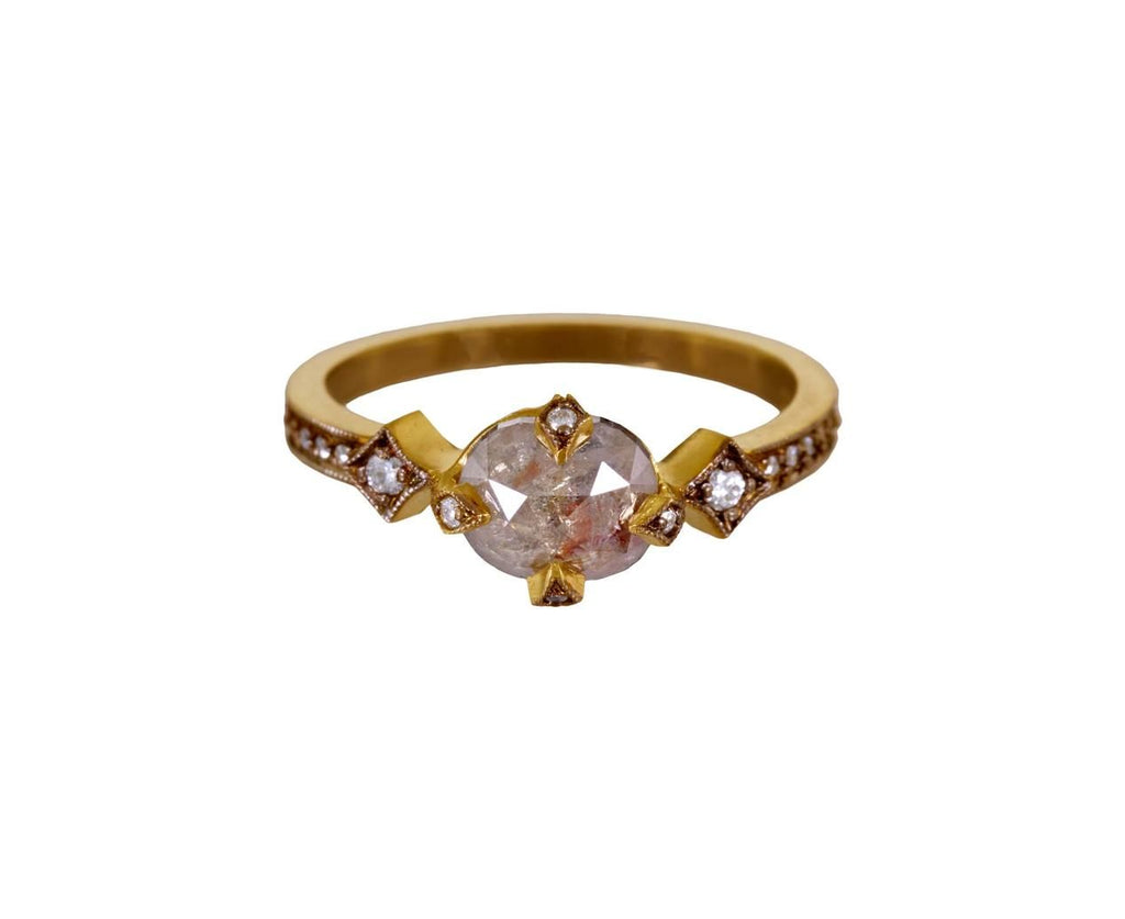 Rustic Diamond Antique Prong Solitaire zoom 1-cathy-waterman-ring