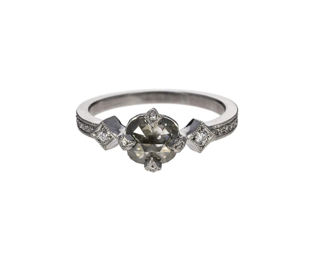 Rustic Diamond Antique Prond Solitaire zoom 1_cathy_waterman_platinum_diamond_antique_prong_ri