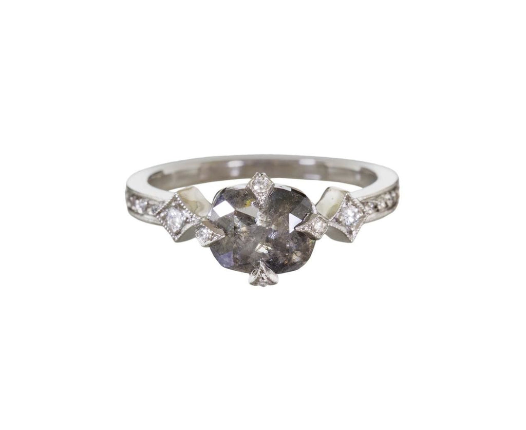 Rustic Diamond Antique Prong Solitaire zoom 1-cathy-waterman-ring