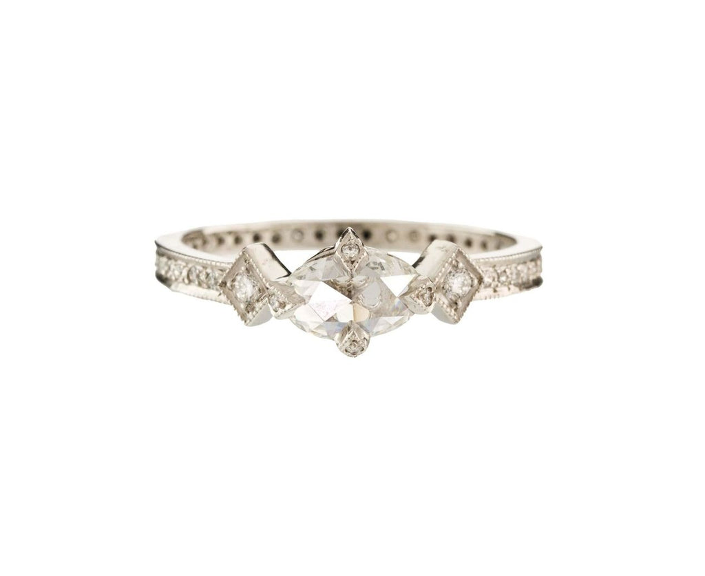 Diamond Antique Prong Ring zoom 1