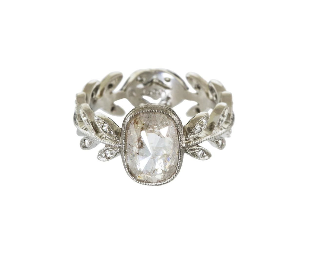 Rustic Diamond Wheat Band Ring  zoom 1_cathy_waterman_platinum_rustic_diamond_wheat_ban