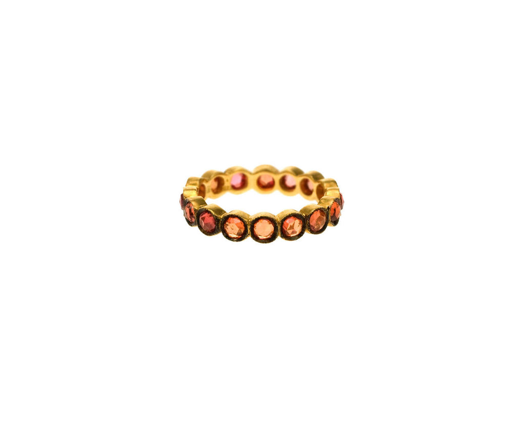 Blackened Orange Sapphire Ring zoom 1