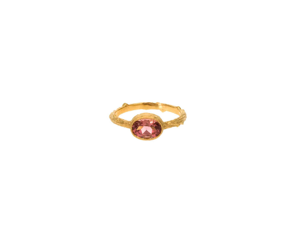 Pink Tourmaline Branch Ring zoom 1