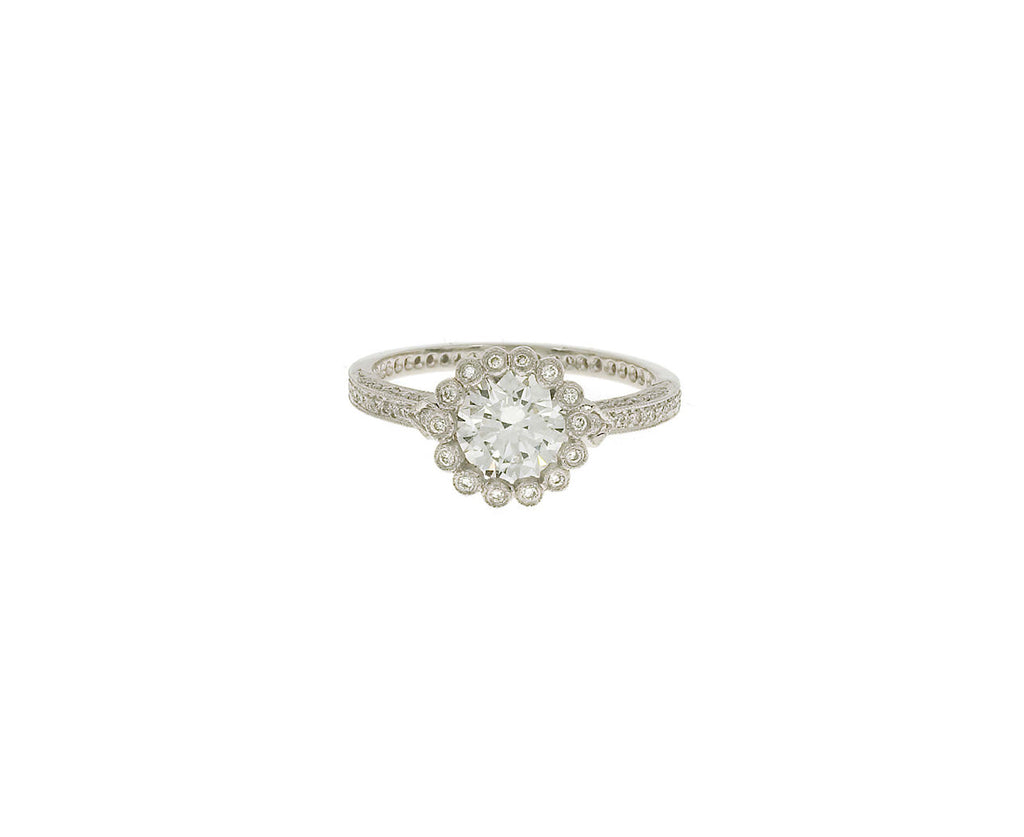 Scallop Frame Diamond Ring zoom 1