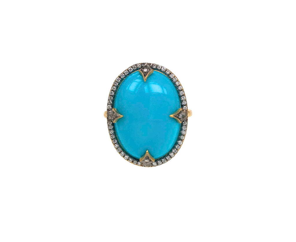 Turquoise Thorn Set Ring zoom 1