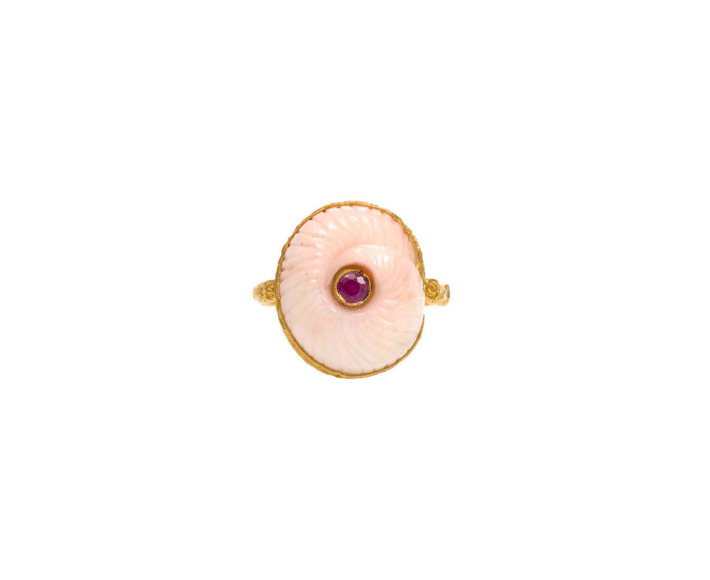 Coral Shell and Ruby Ring zoom 1