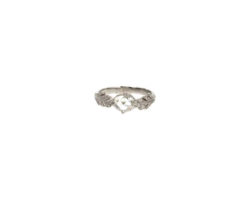 Moghul Diamond Double Leaf Ring zoom 1