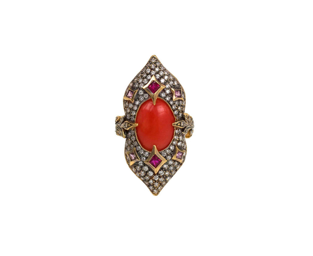 Coral Arabesque Ring zoom 1