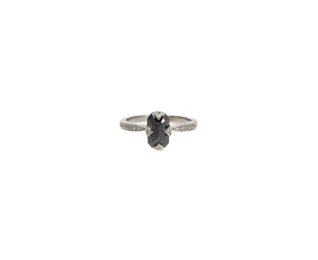 Black Diamond Thorn Set Ring zoom 1
