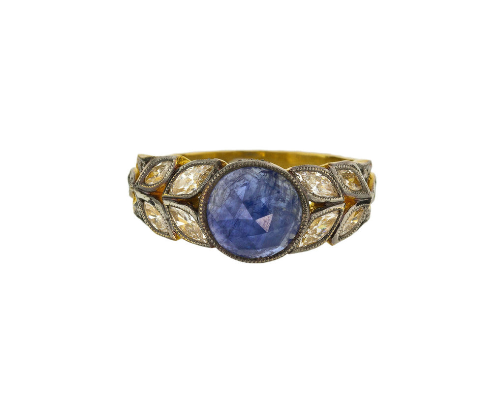 Blue Sapphire Garland Ring zoom 1