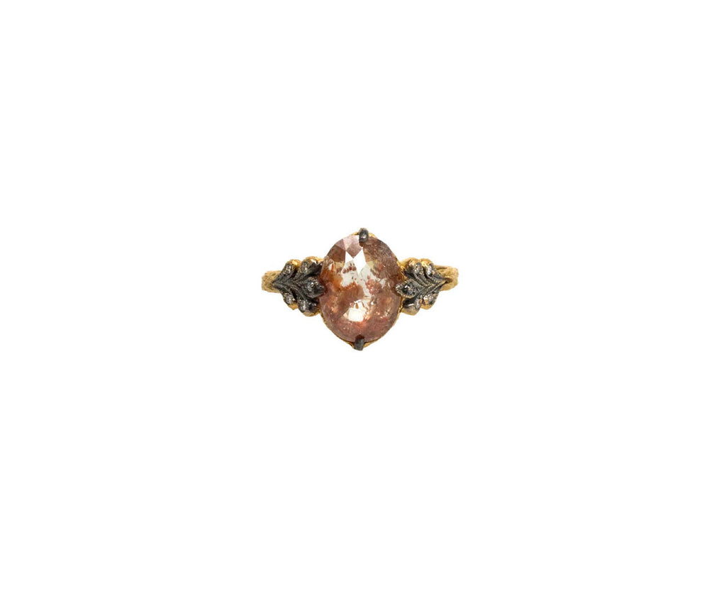 Fine Rustic Russin Diamond Leafside Ring zoom 1