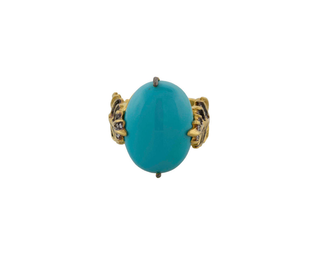 Turquoise Leaf Ring zoom 1