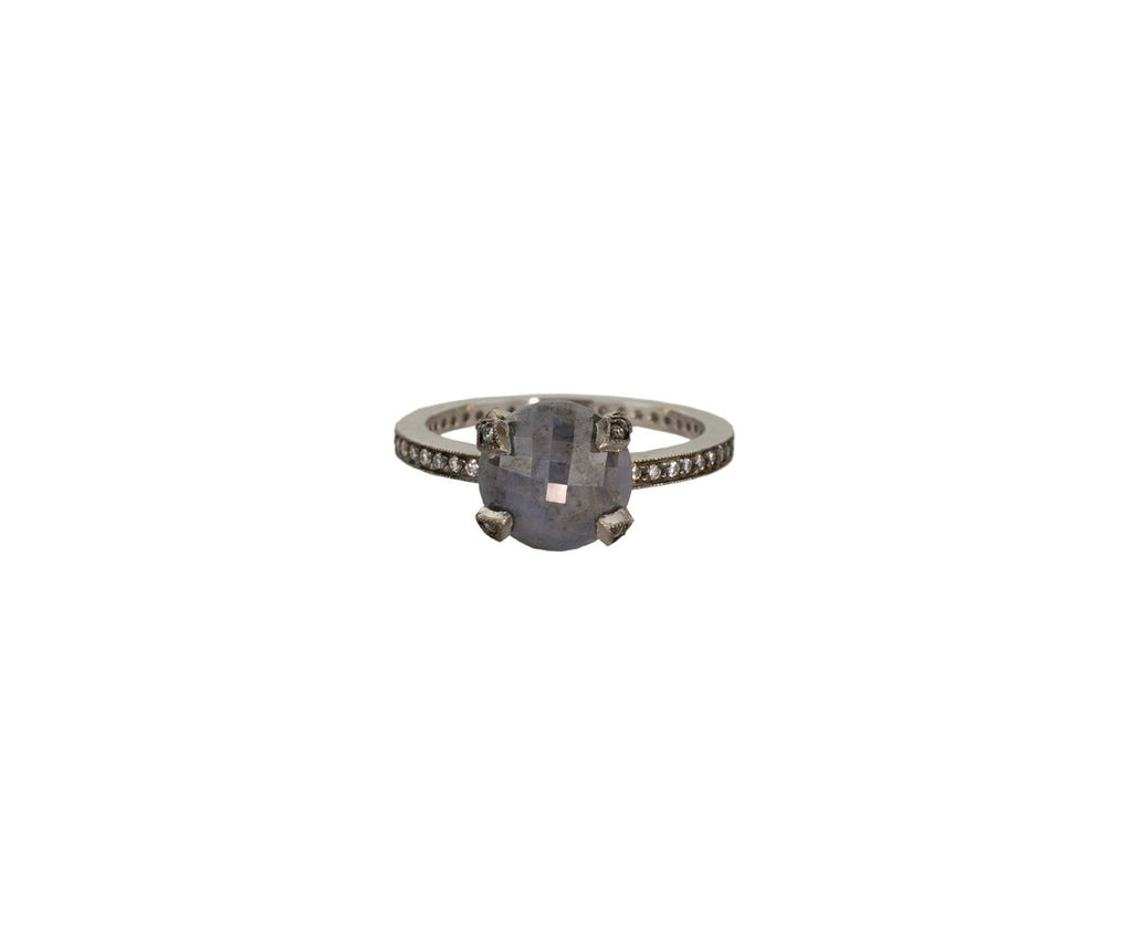 Rustic Blue Diamond Ring zoom 1