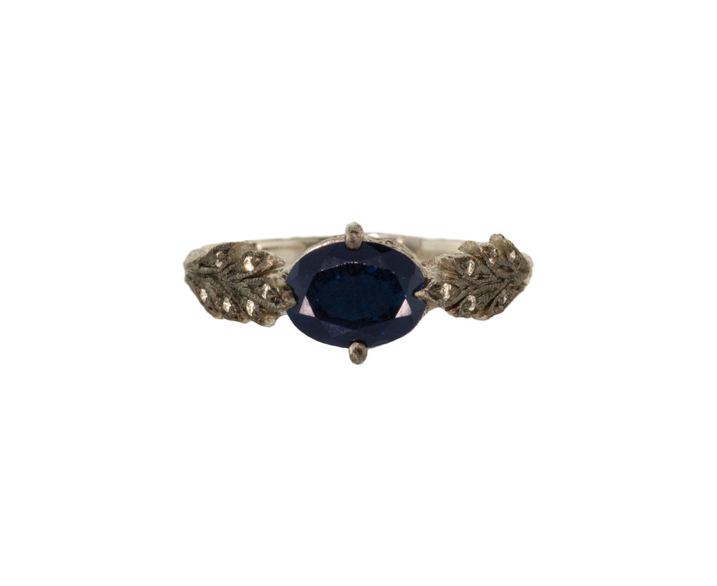 Teal Tourmaline Double Leaf Ring zoom 1