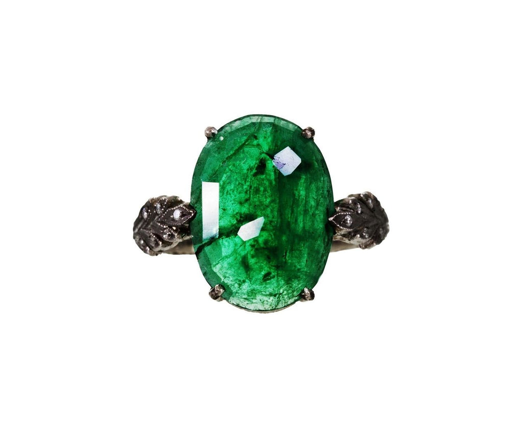 Emerald Leafside Ring zoom 1