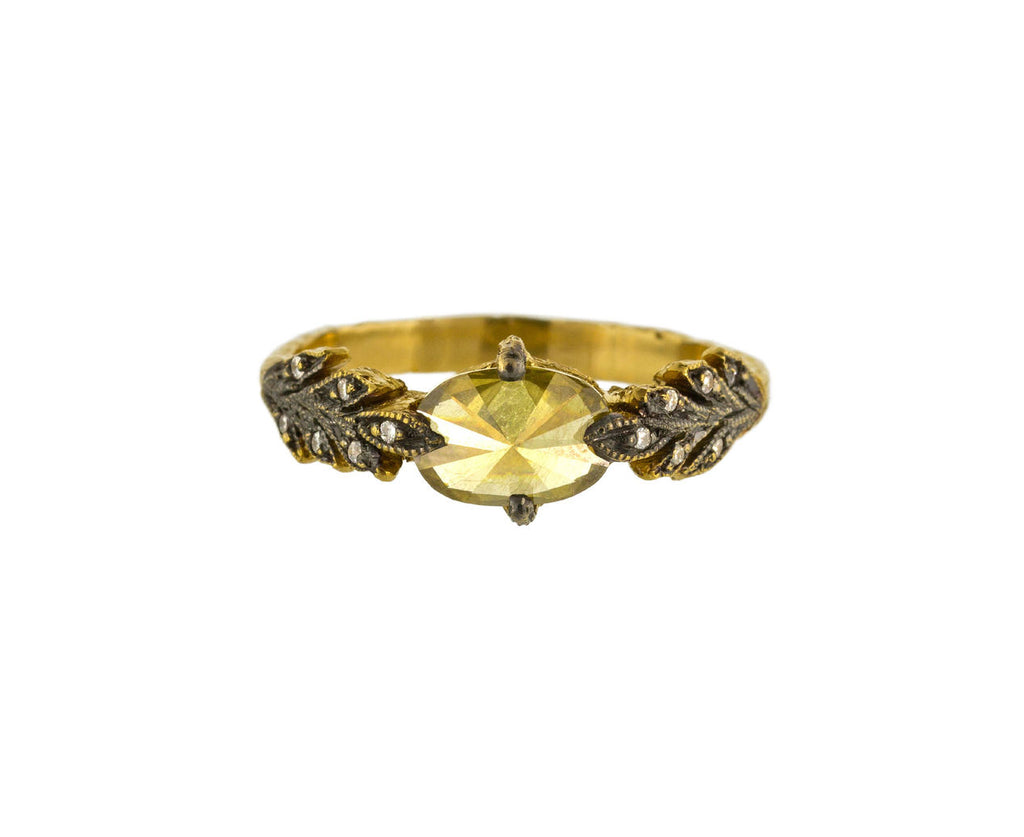 Rustic Diamond Leafside Ring zoom 1