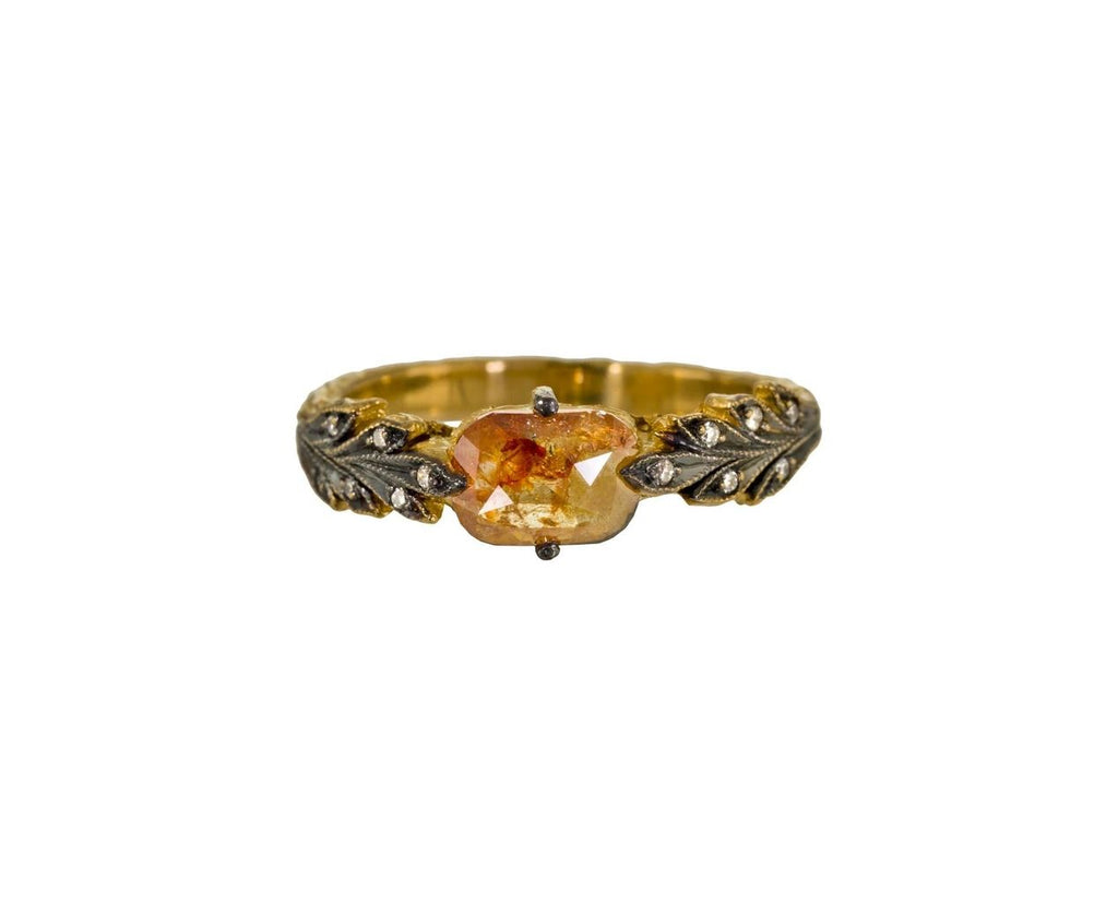 Rustic Diamond Leafside Ring zoom 1