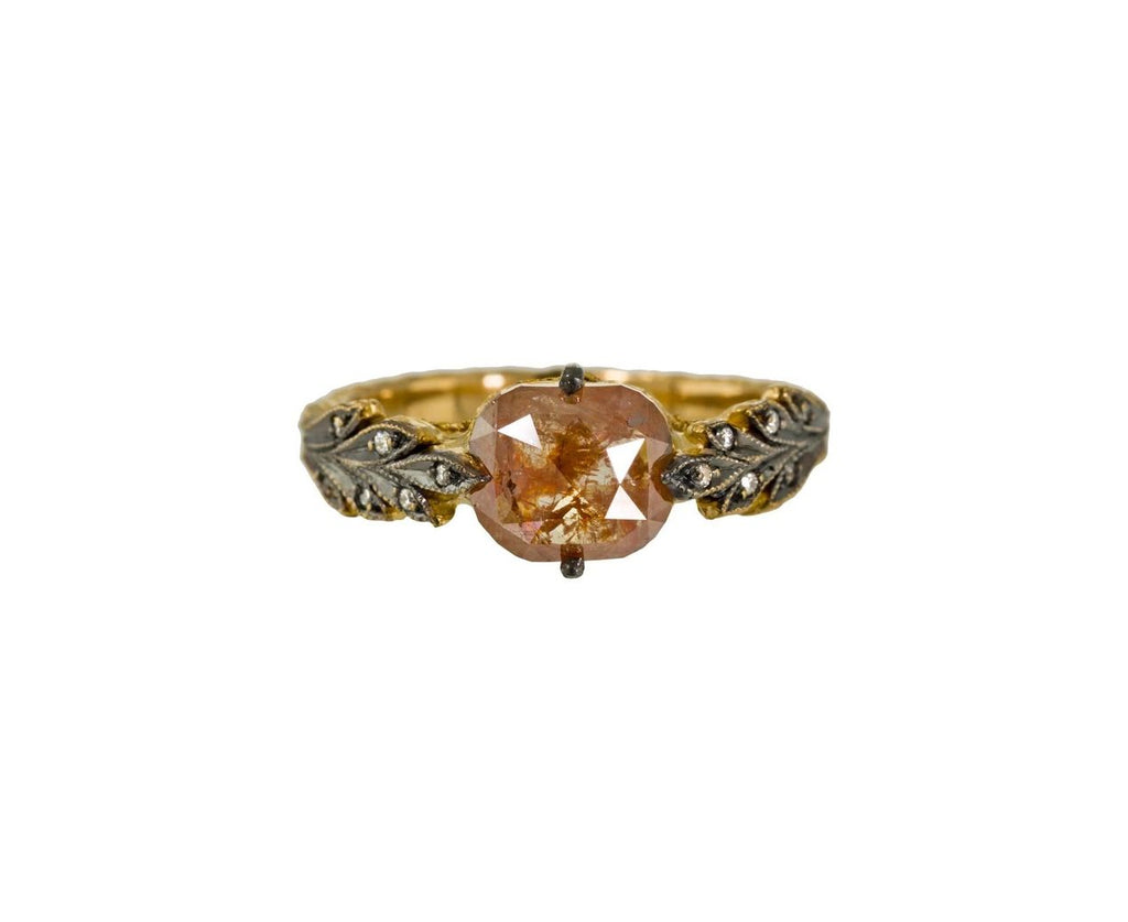 Rustic Diamond Leafside Ring zoom 1