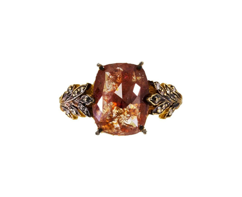 Rustic Diamond Leafside Ring zoom 1