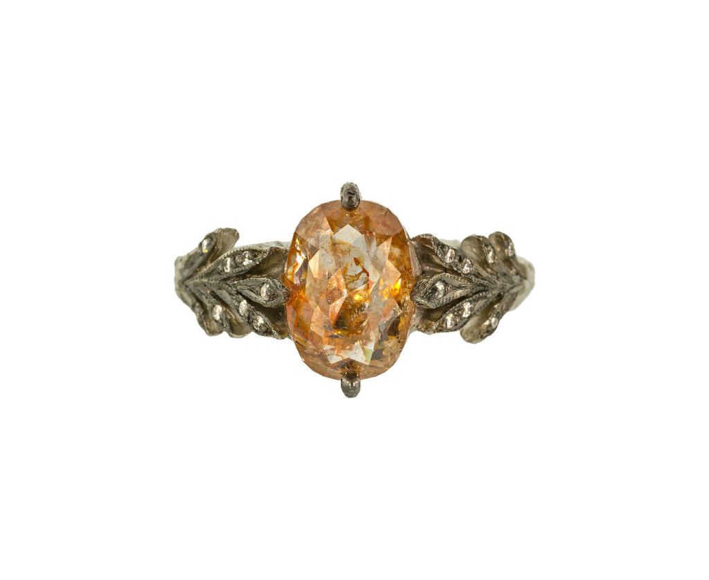 Rustic Diamond Leafside Ring zoom 1