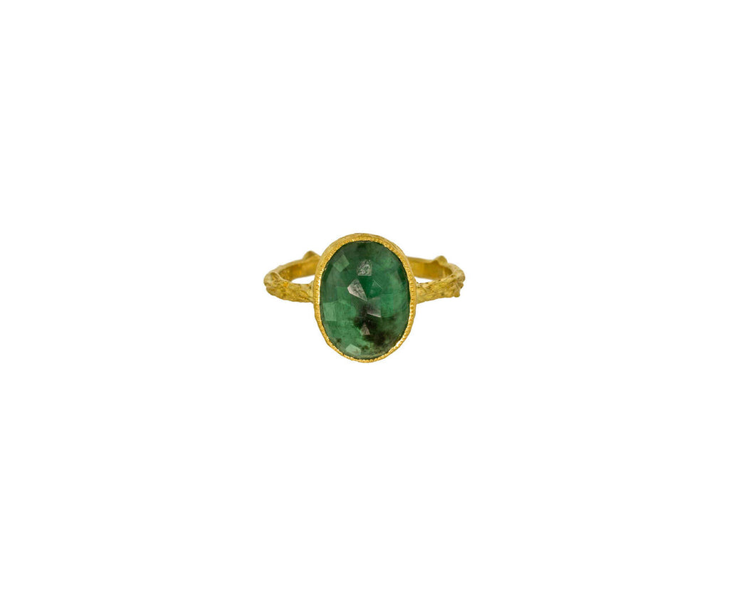 Emerald Thorny Branch Ring zoom 1