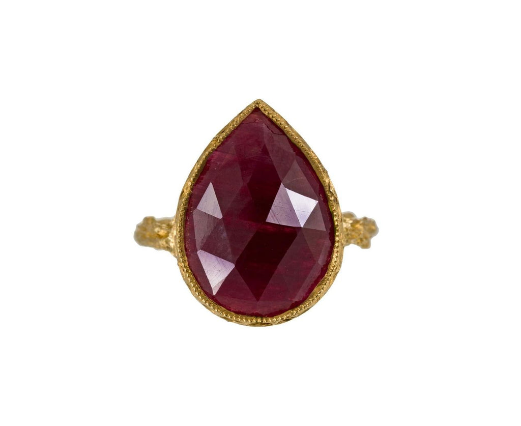 Rose Cut Ruby Ring zoom 1