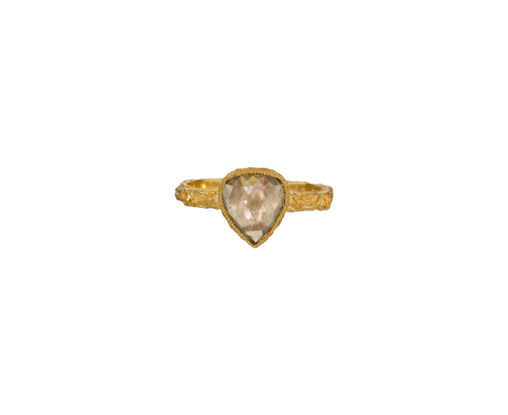 Rustic Diamond Branch Ring zoom 1