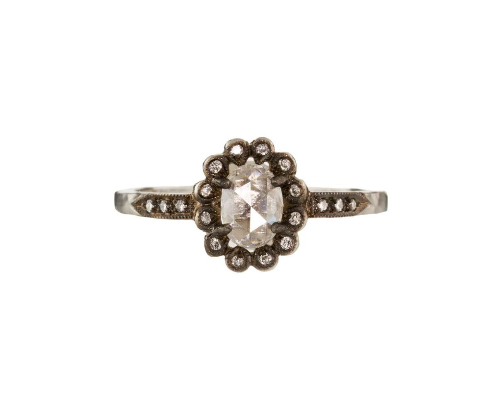 Diamond Flower Frame Ring zoom 1
