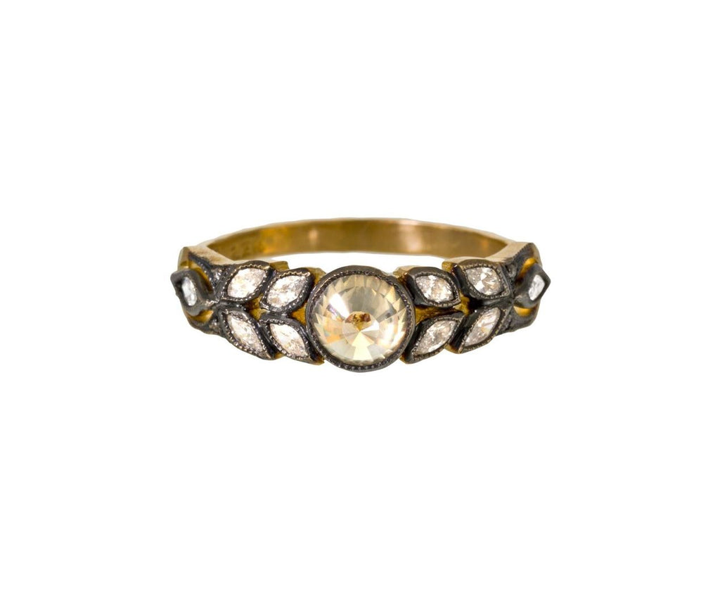 Fine Rustic Diamond Garland Ring zoom 1