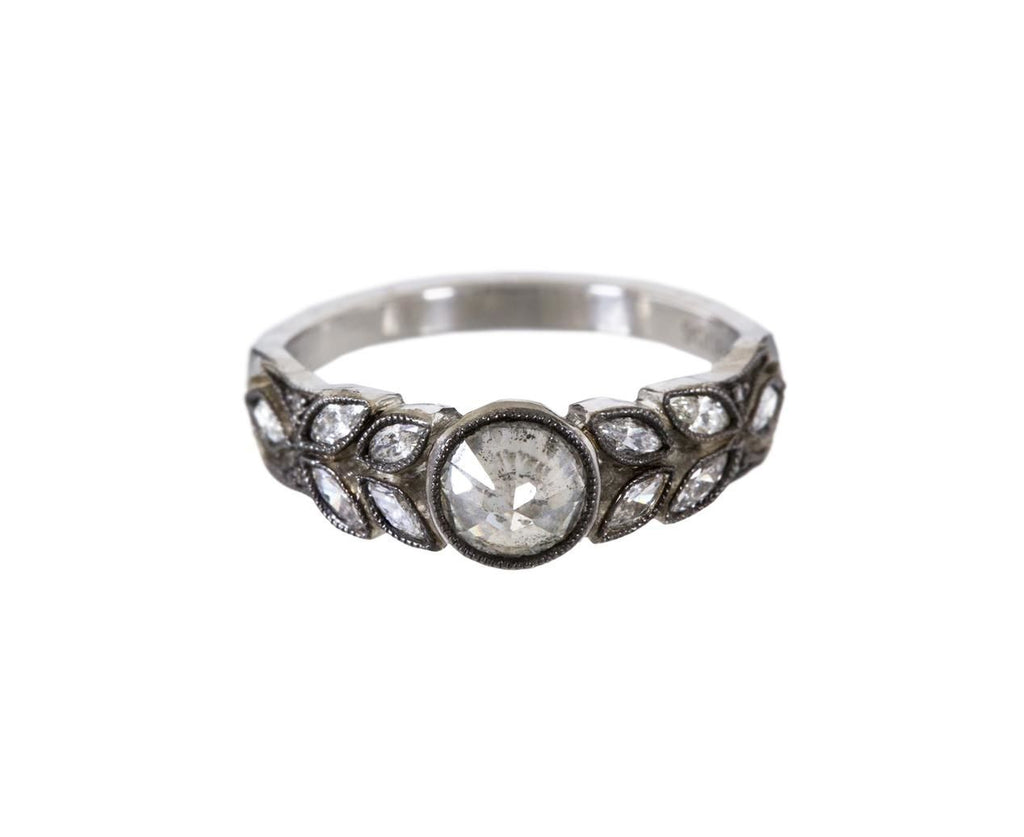 Gray Diamond Garland Ring zoom 1_cathy_waterman_platinum_gray_diamond_garland_rin