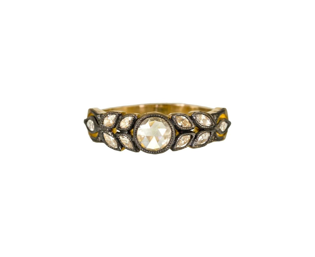Gray Moghul Diamond Garland Ring zoom 1