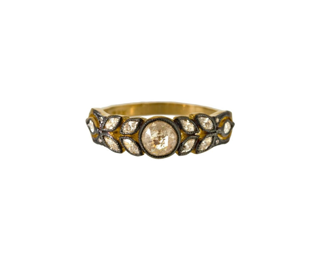 Fine Rustic Diamond Garland Ring zoom 1