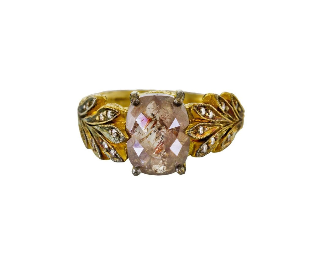 Rustic Diamond Leafside Ring zoom 1-cathy-waterman-ring