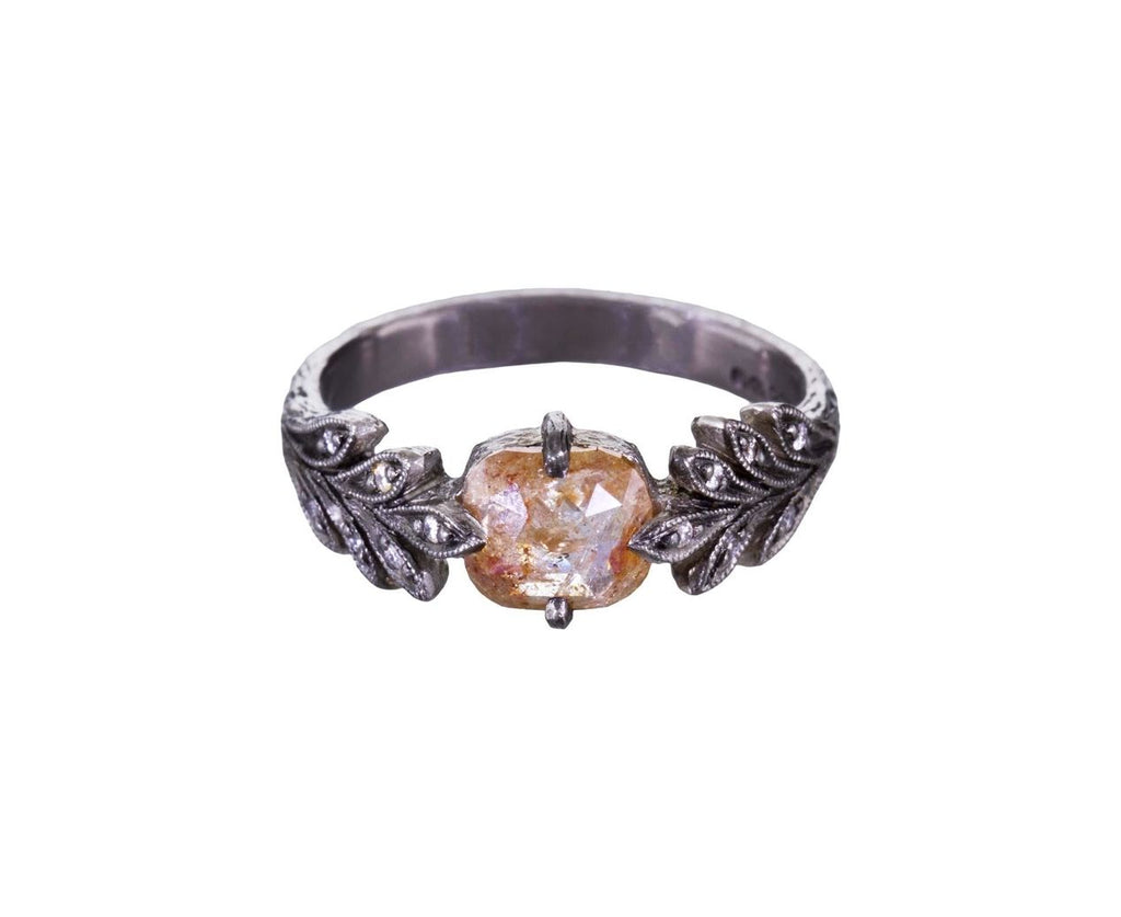 Rustic Diamond Leafside Ring zoom 1